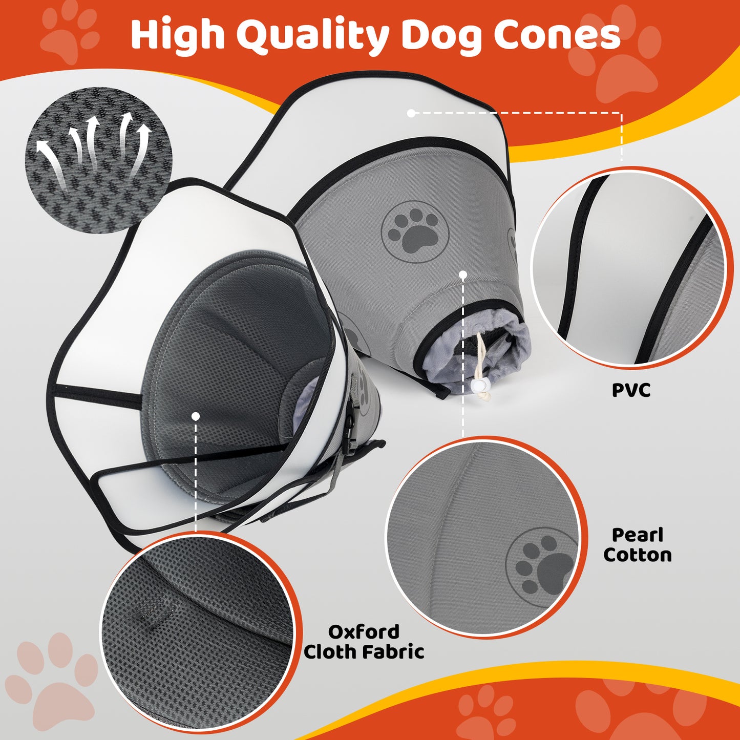 Pet Elizabethan Collar Double Layer