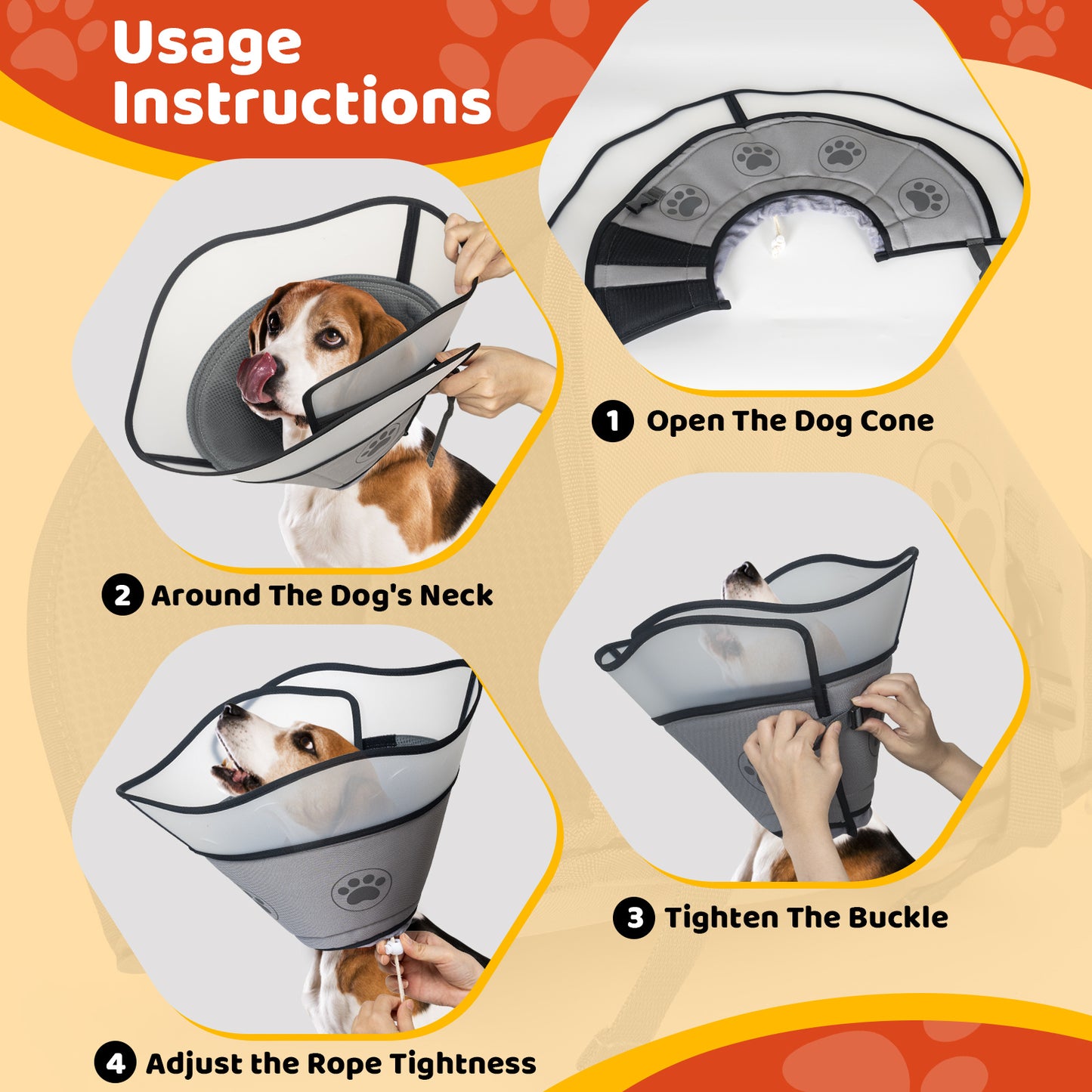 Pet Elizabethan Collar Double Layer