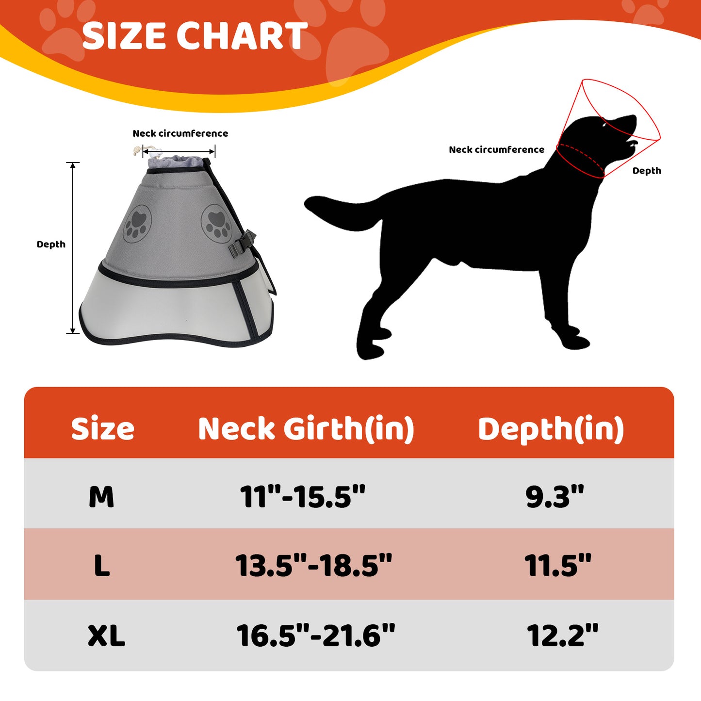 Pet Elizabethan Collar Double Layer