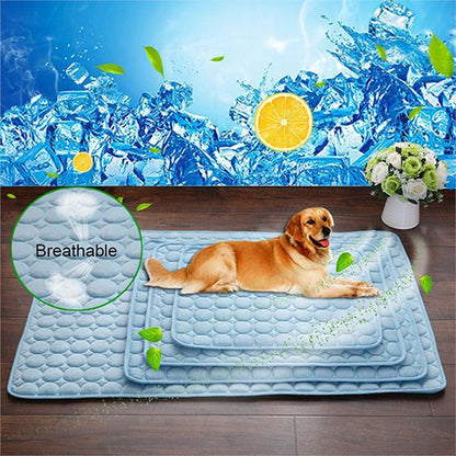 Dog / Cat Ice Silk Cold Nest Pad For Cooling In Summer