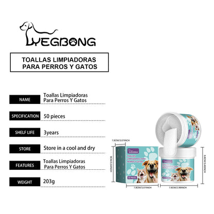 Pet Dental Teeth Cleaning Finger Wipes For Dogs & Cats -Selling On Amazon Is Prohibited