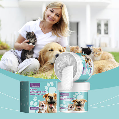 Pet Dental Teeth Cleaning Finger Wipes For Dogs & Cats -Selling On Amazon Is Prohibited