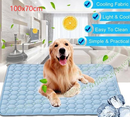 Dog / Cat Ice Silk Cold Nest Pad For Cooling In Summer