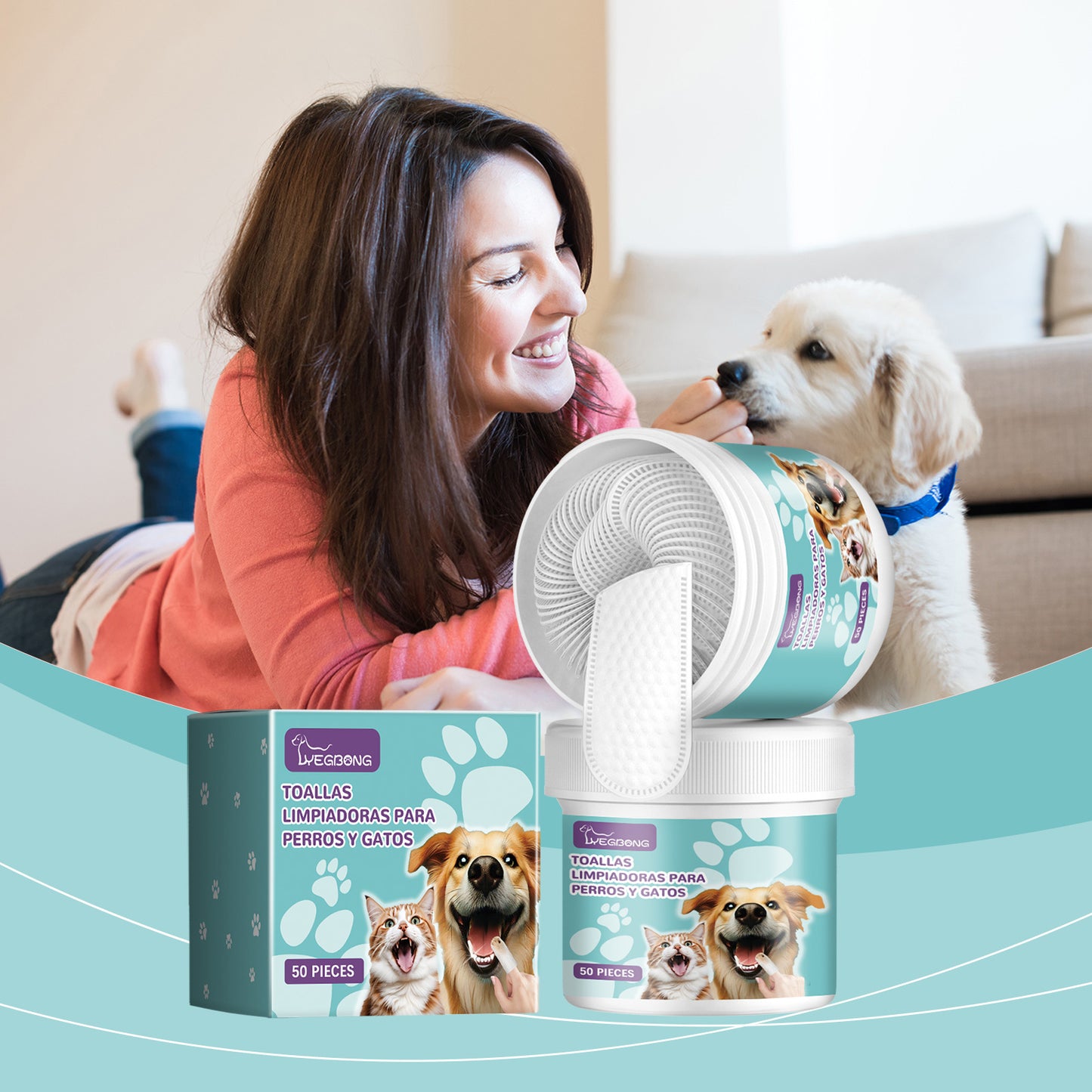 Pet Dental Teeth Cleaning Finger Wipes For Dogs & Cats -Selling On Amazon Is Prohibited