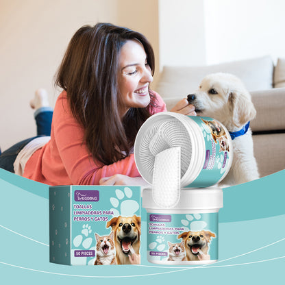 Pet Dental Teeth Cleaning Finger Wipes For Dogs & Cats -Selling On Amazon Is Prohibited