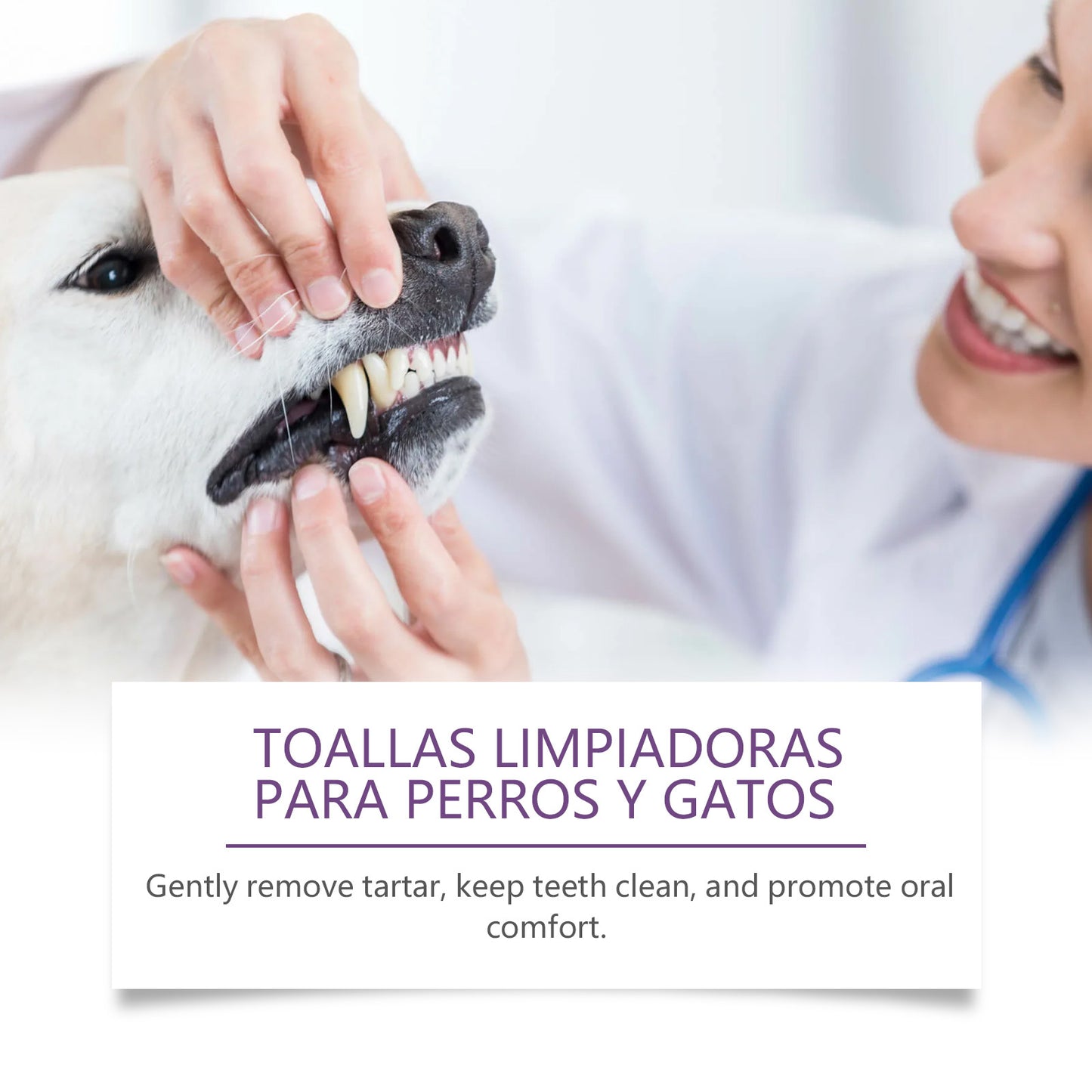 Pet Dental Teeth Cleaning Finger Wipes For Dogs & Cats -Selling On Amazon Is Prohibited