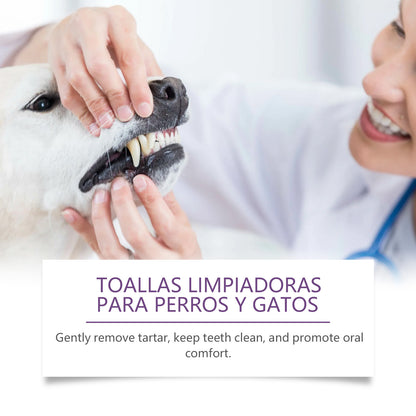 Pet Dental Teeth Cleaning Finger Wipes For Dogs & Cats -Selling On Amazon Is Prohibited